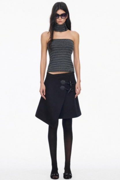 Low-Waist Toggle Skirt