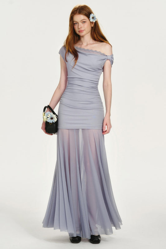 French Collar Fishtail Dress