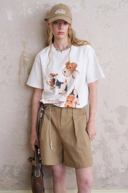 Pleated Wide-Leg Pants