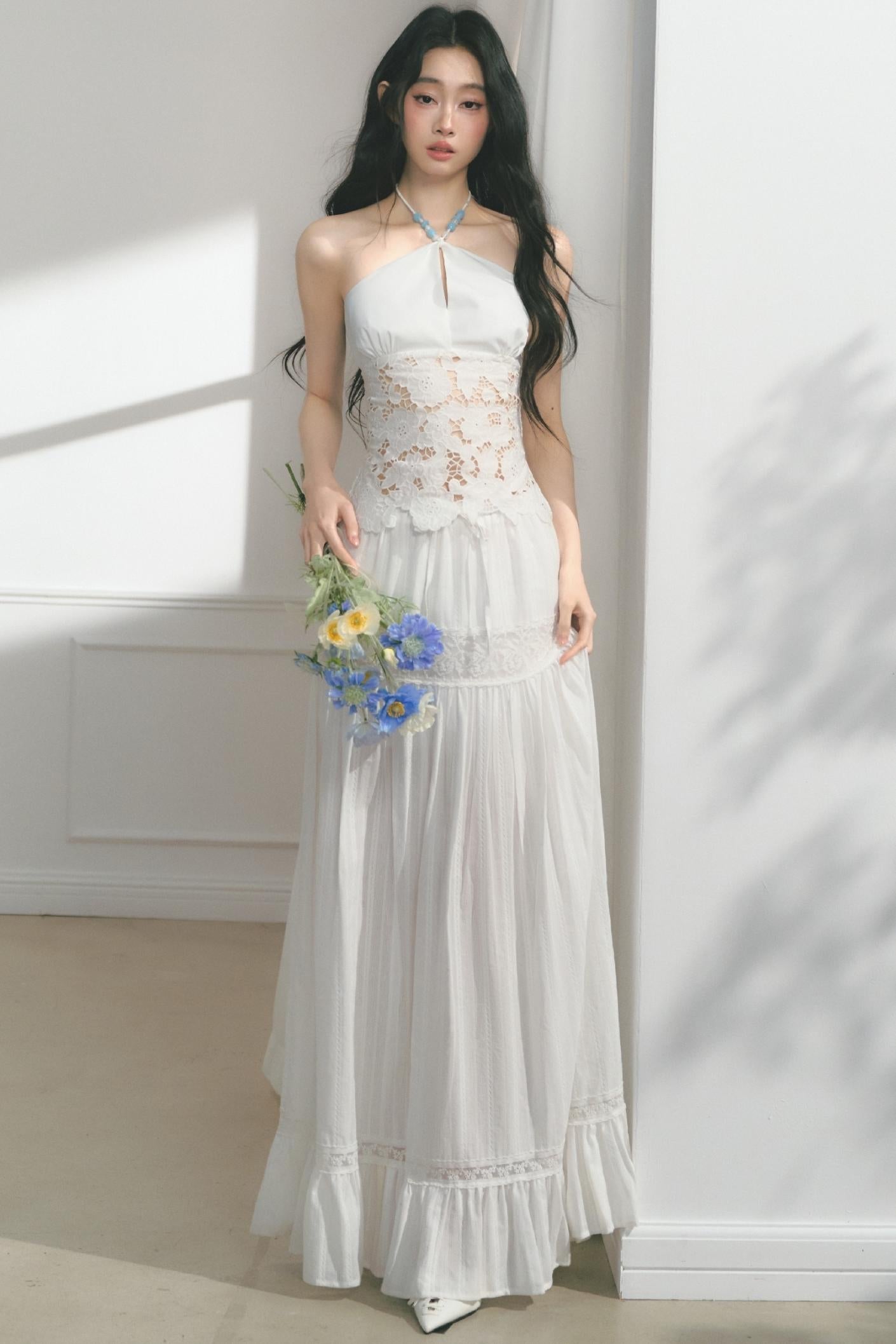 Morning Ruffled Lace Skirt