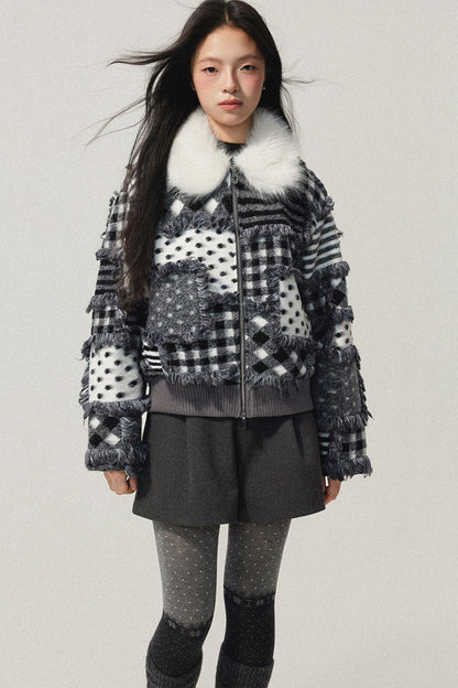 Gray Wool A-Line Suit Shorts