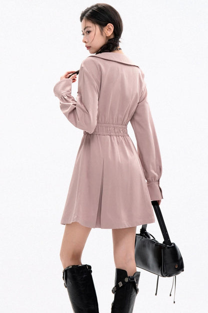 Roll-Neck Cargo Dress