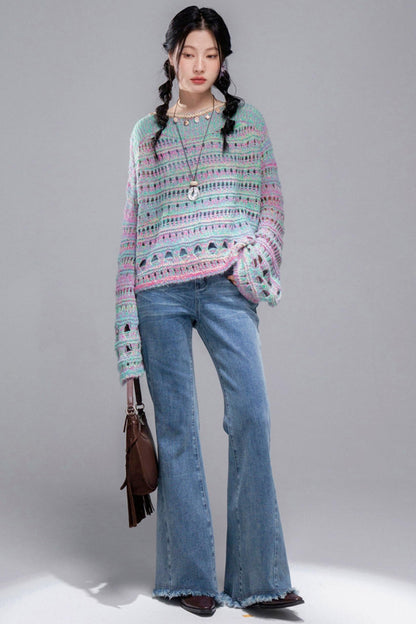 Shaping Blue Flared Jeans