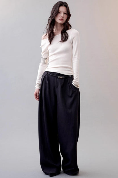 Cloud Yarn Long-sleeved Top