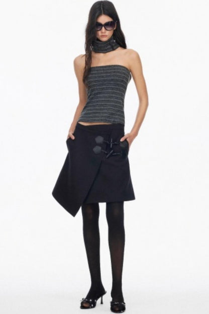 Low-Waist Toggle Skirt