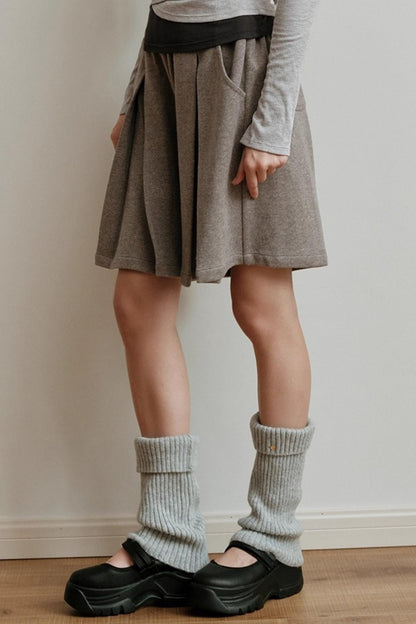 Gold Label Knitted Wool Blend Calf Socks