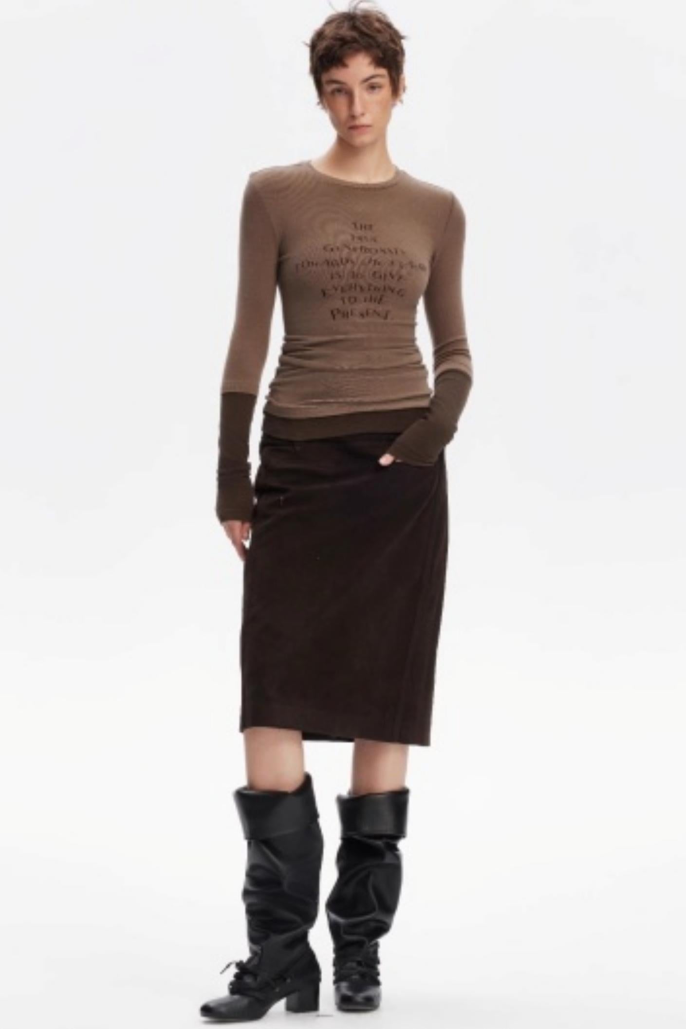 Layered Letter Print T-Shirt