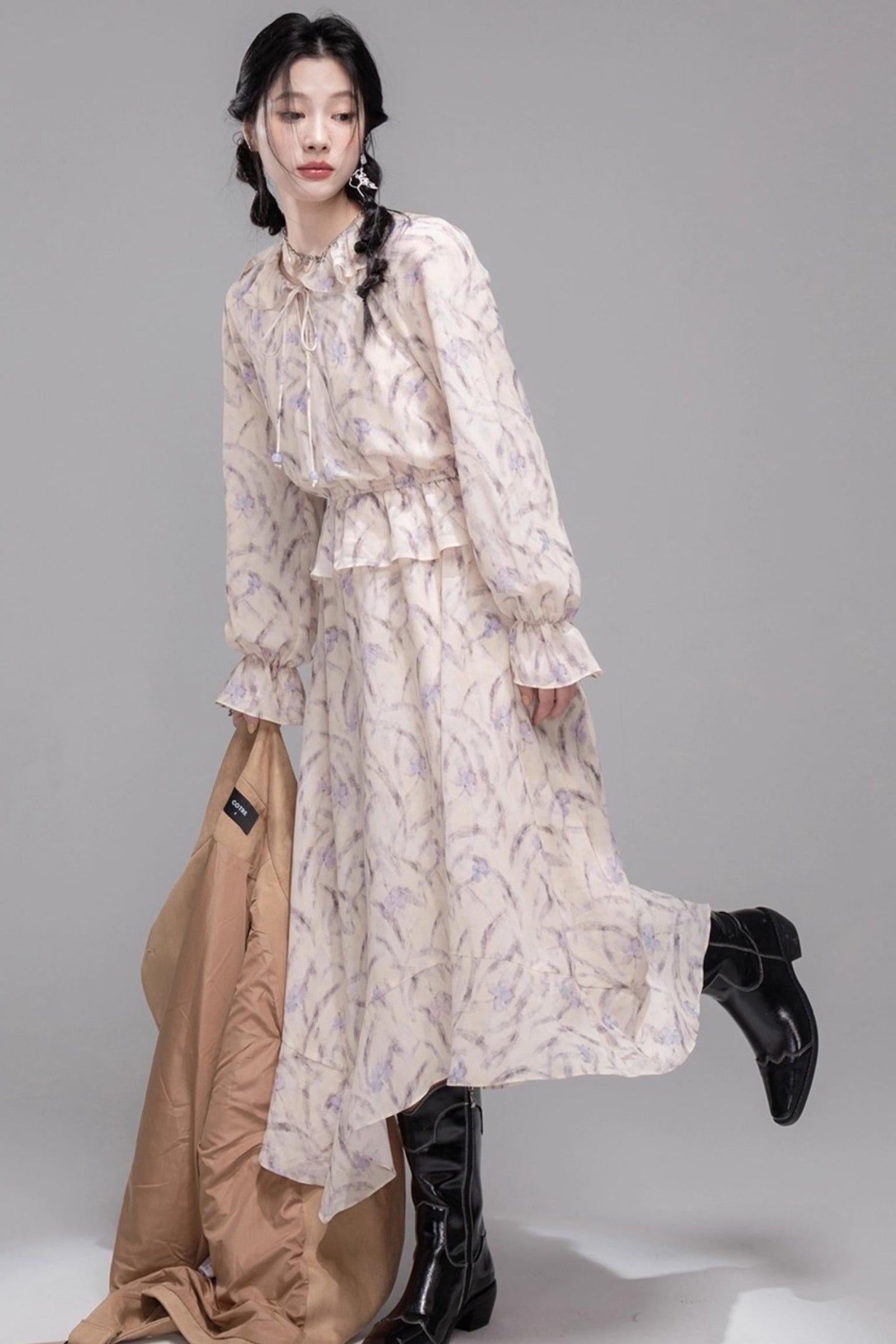 Lotus Leaf Rhythm Mist Dress