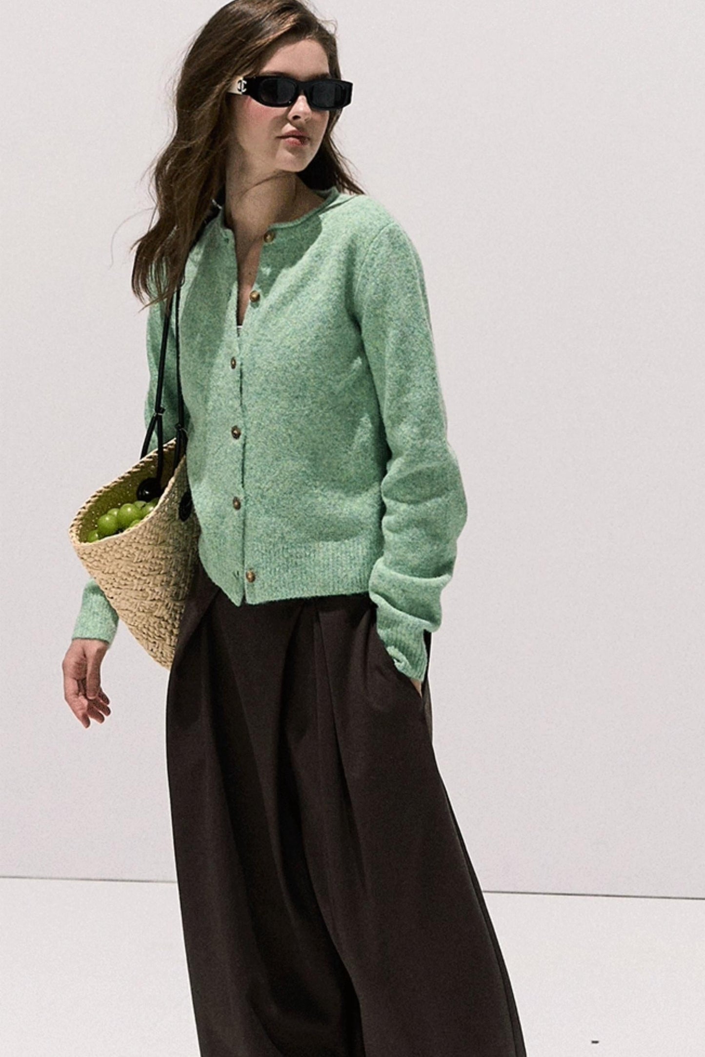 Vintage Wool Crewneck Cardigan