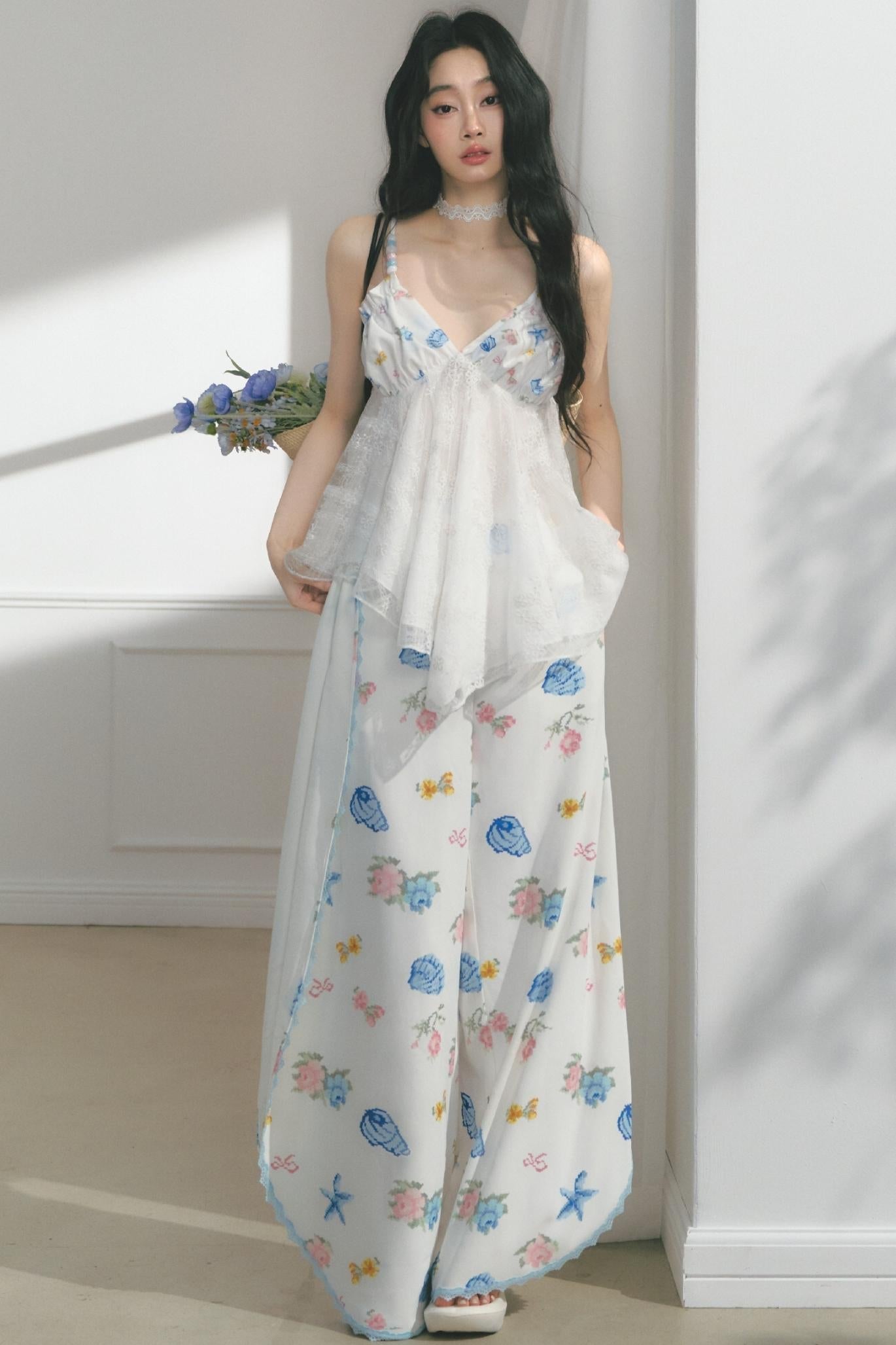 Dream Lace Wide-Leg Pants