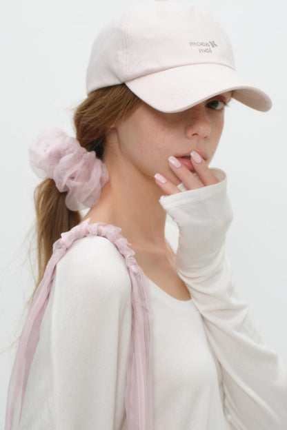 Floral Rhinestone Cap