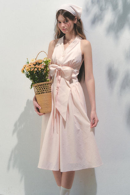 Island V-Neck Halter Dress