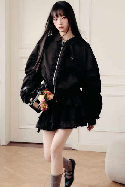 Lace Commuter Baggy Jacket