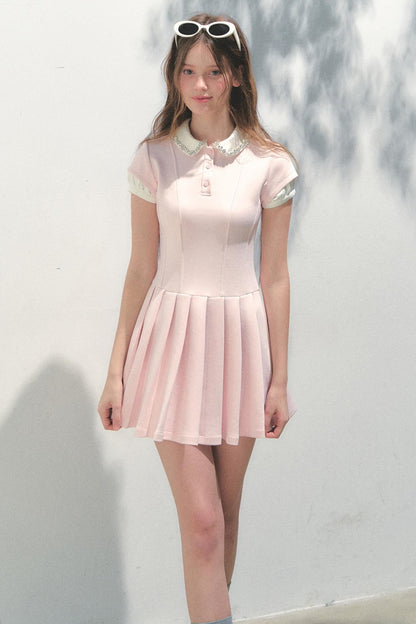 Pleated College Dress