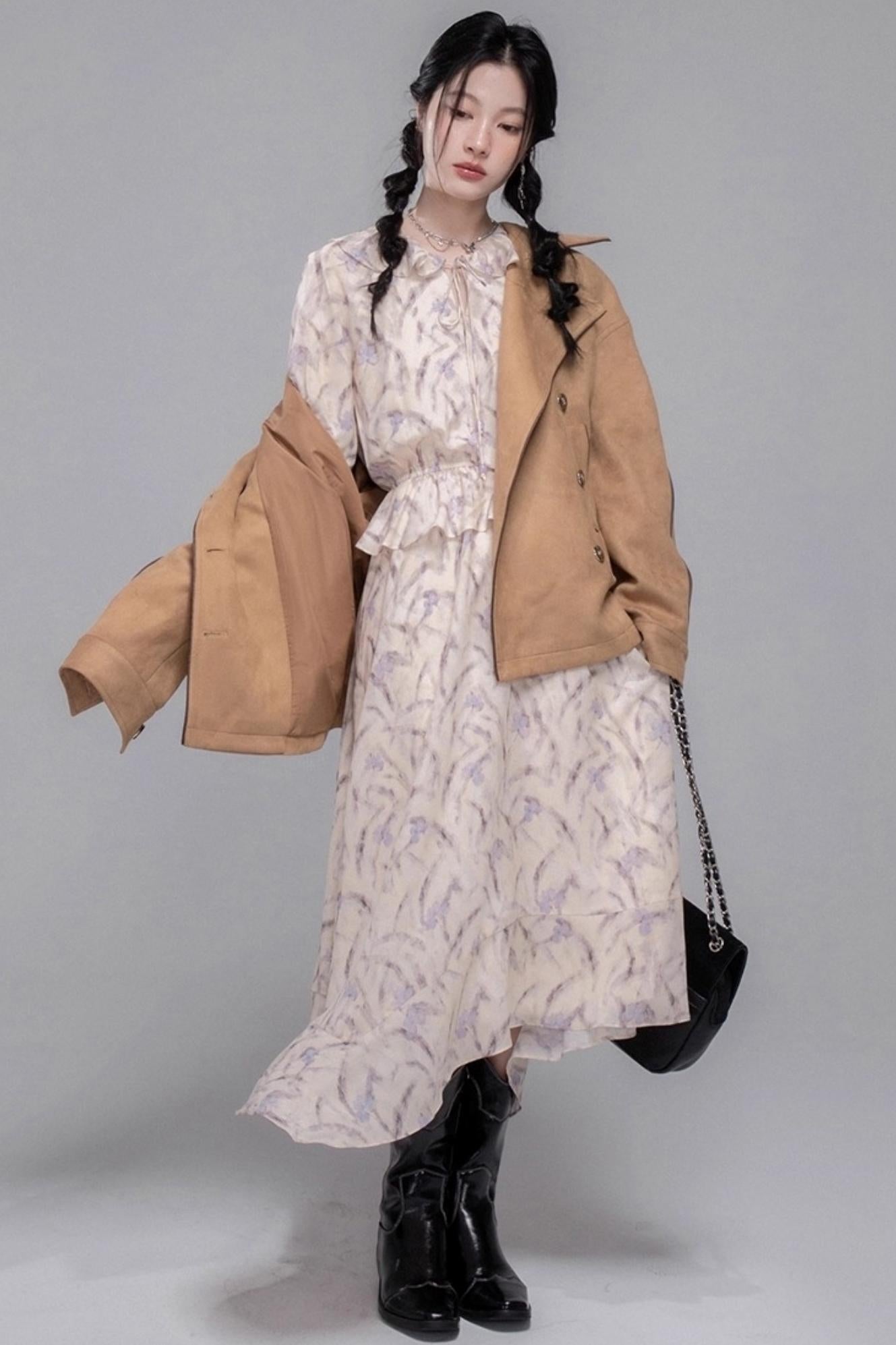 Lotus Leaf Rhythm Mist Dress