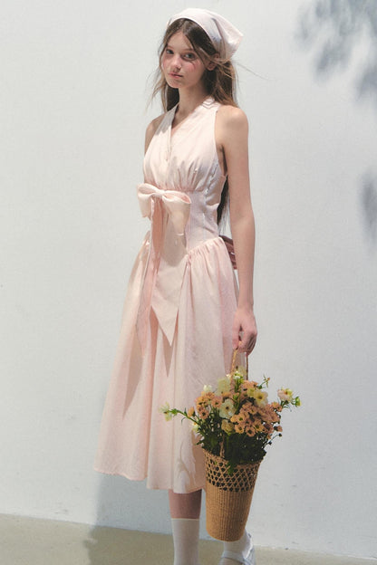 Island V-Neck Halter Dress