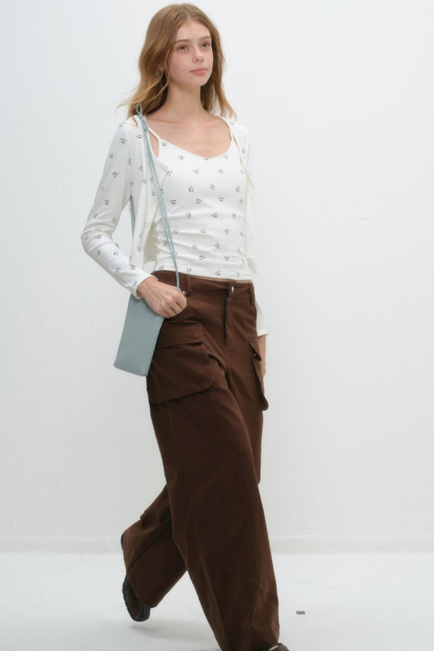 Whimsical Smile Tank & Cardigan Set