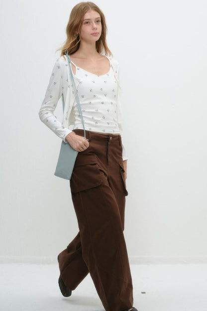 Whimsical Smile Tank & Cardigan Set