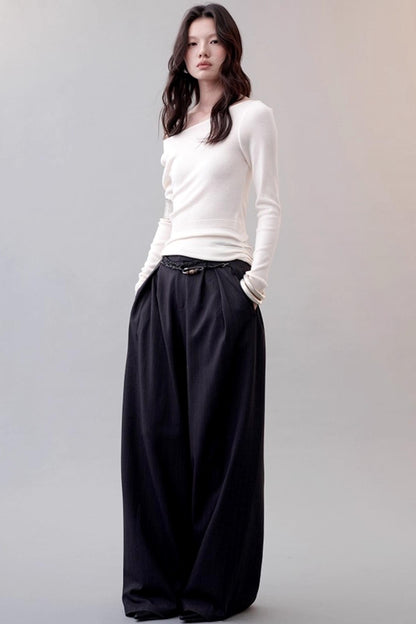 Cloud Yarn Long-sleeved Top