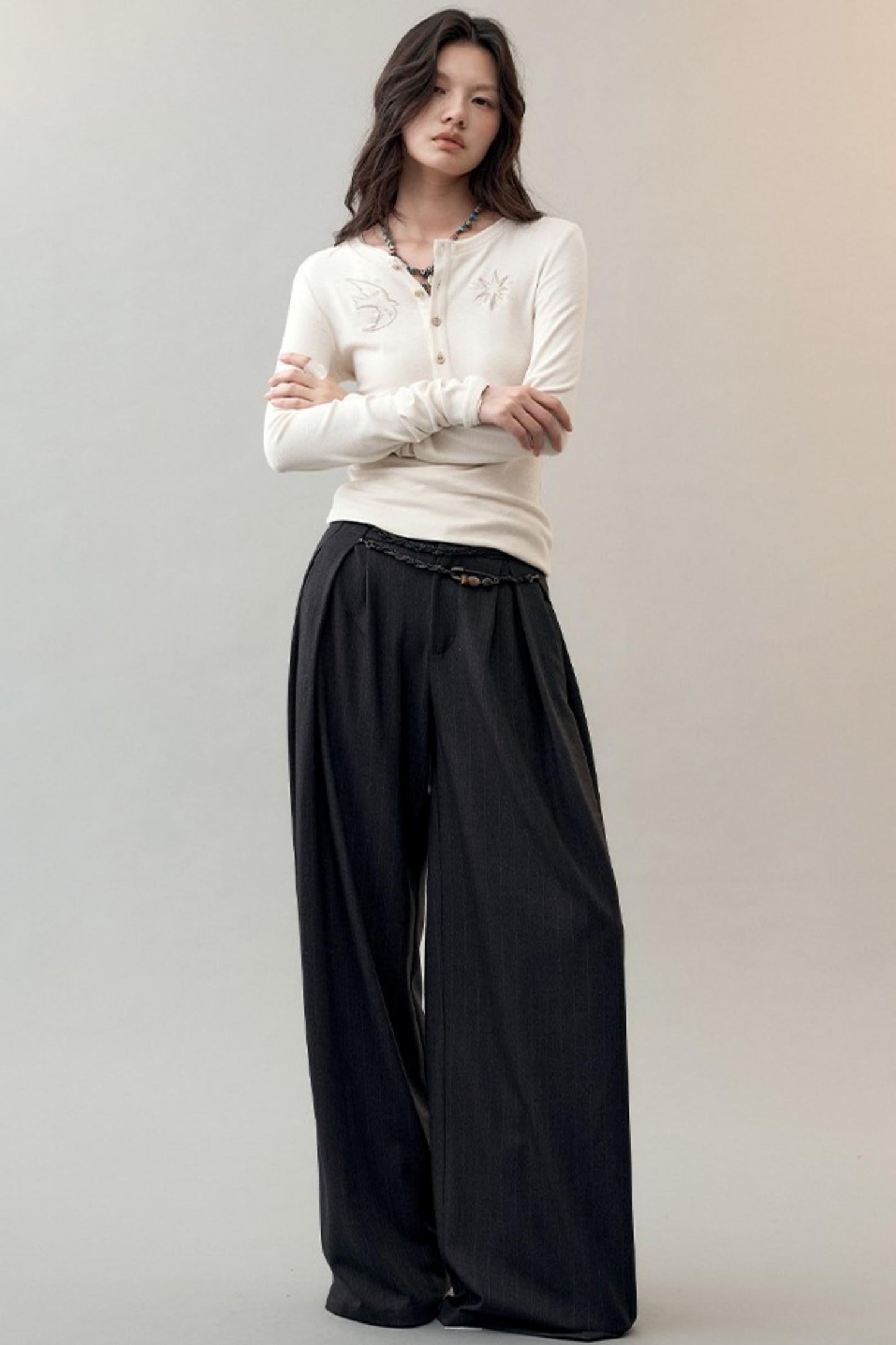 Feather Shadow Stars Slim T-Shirt