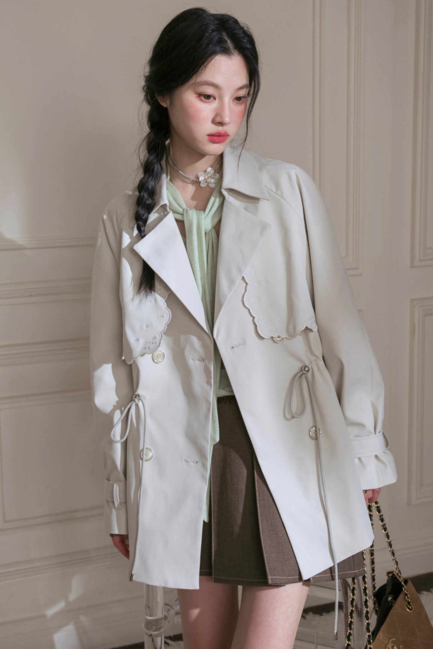 Silhouette Pine Short Trench Coat