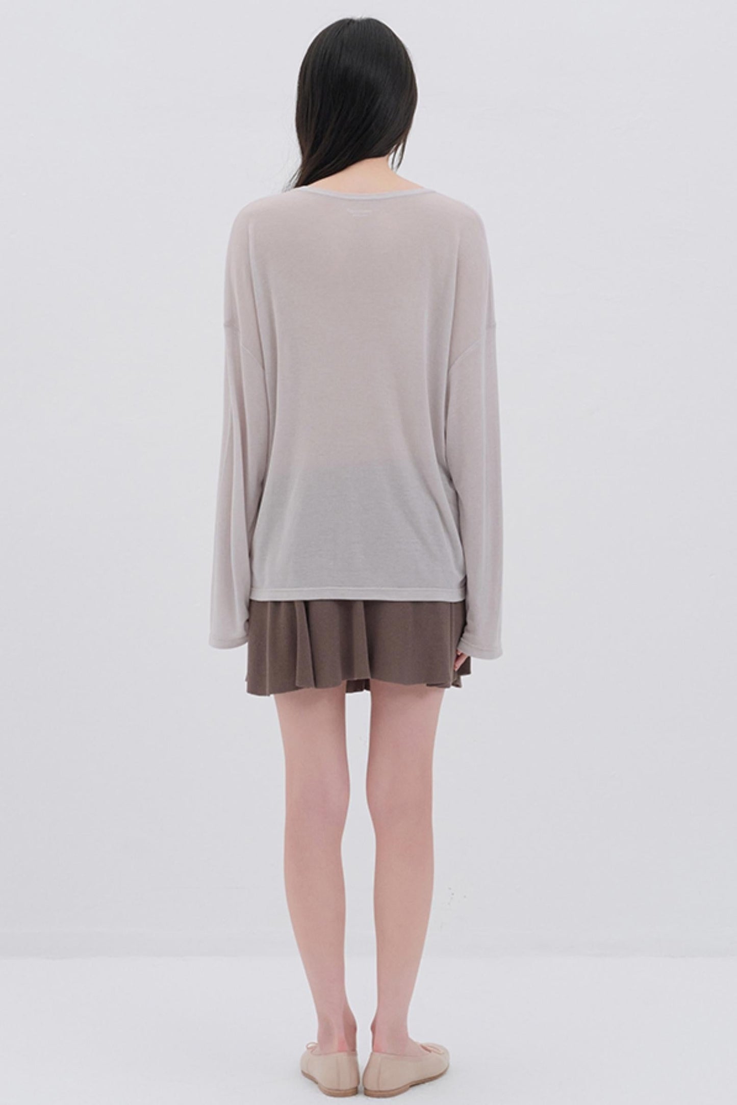 Korean Pleated Midi Skirt