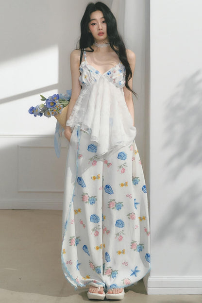 Dream Lace Wide-Leg Pants