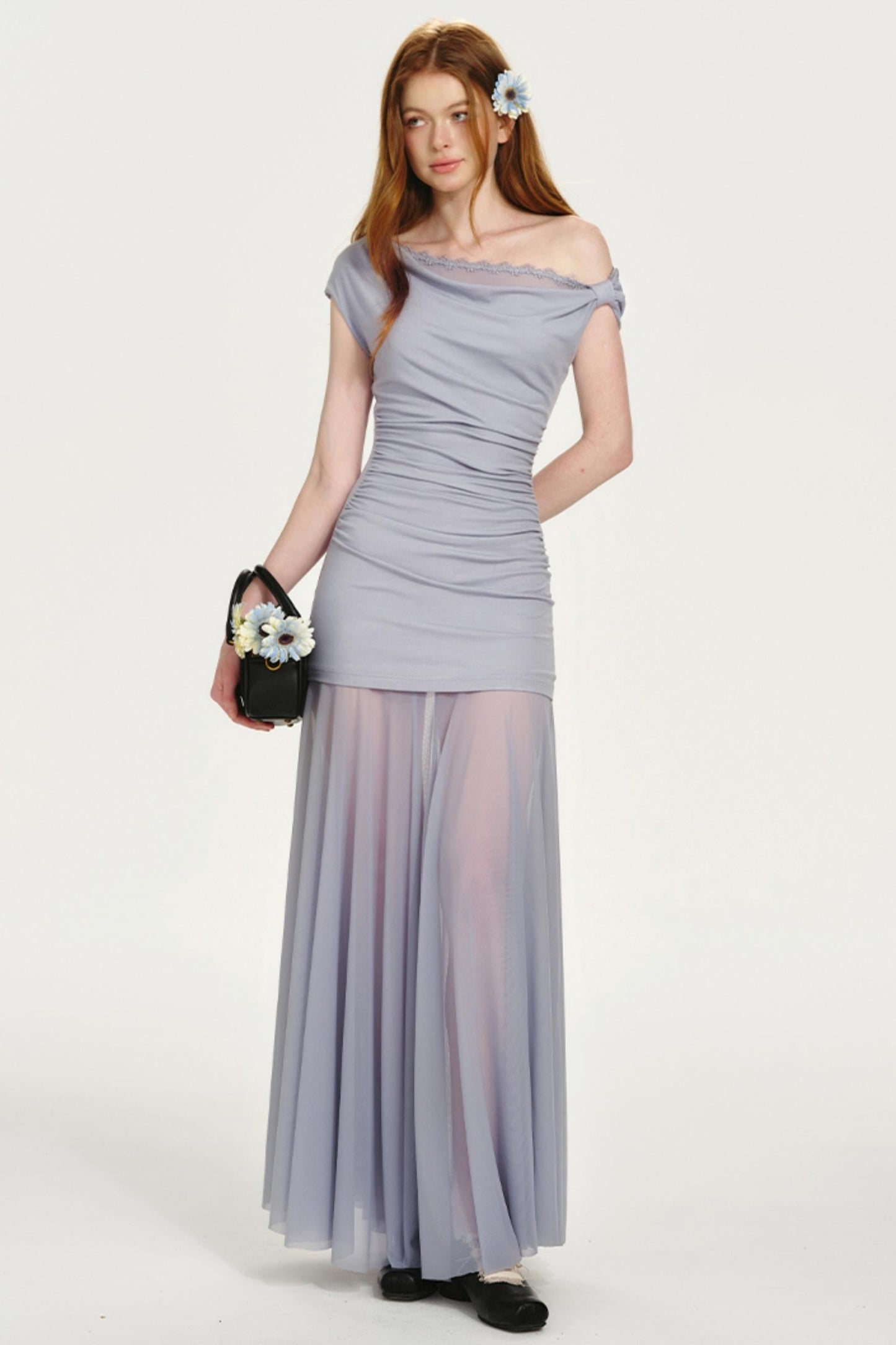 French Collar Fishtail Dress