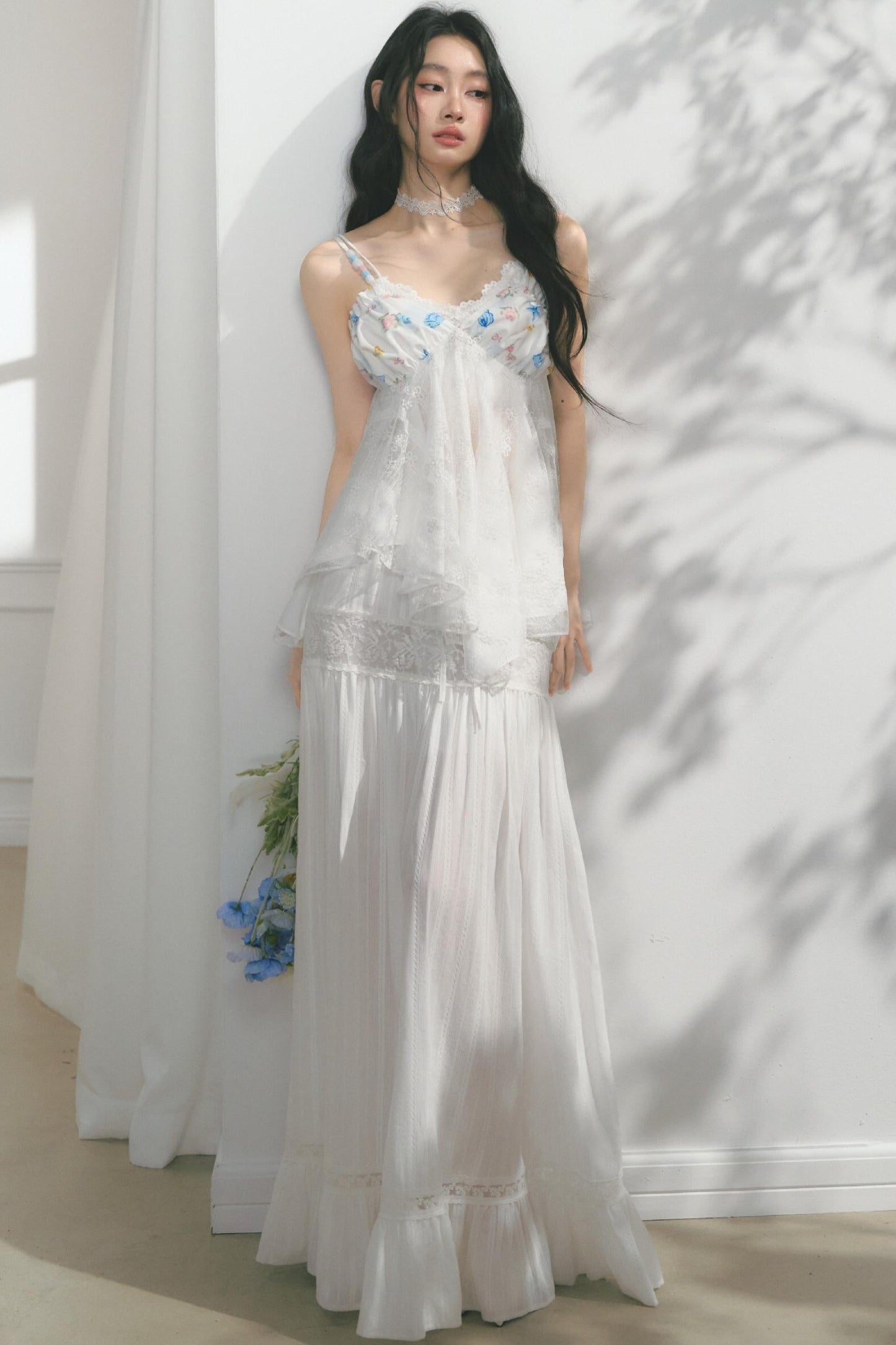 Morning Ruffled Lace Skirt