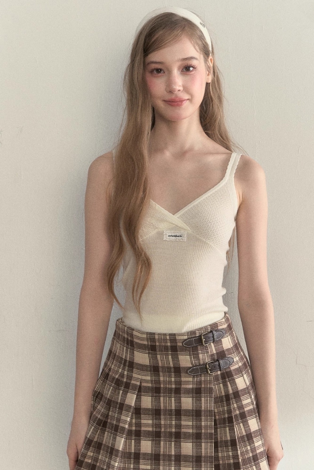 Miu Wool Knitted Layered Camisole
