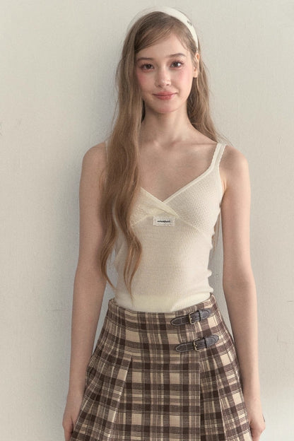 Miu Wool Knitted Layered Camisole