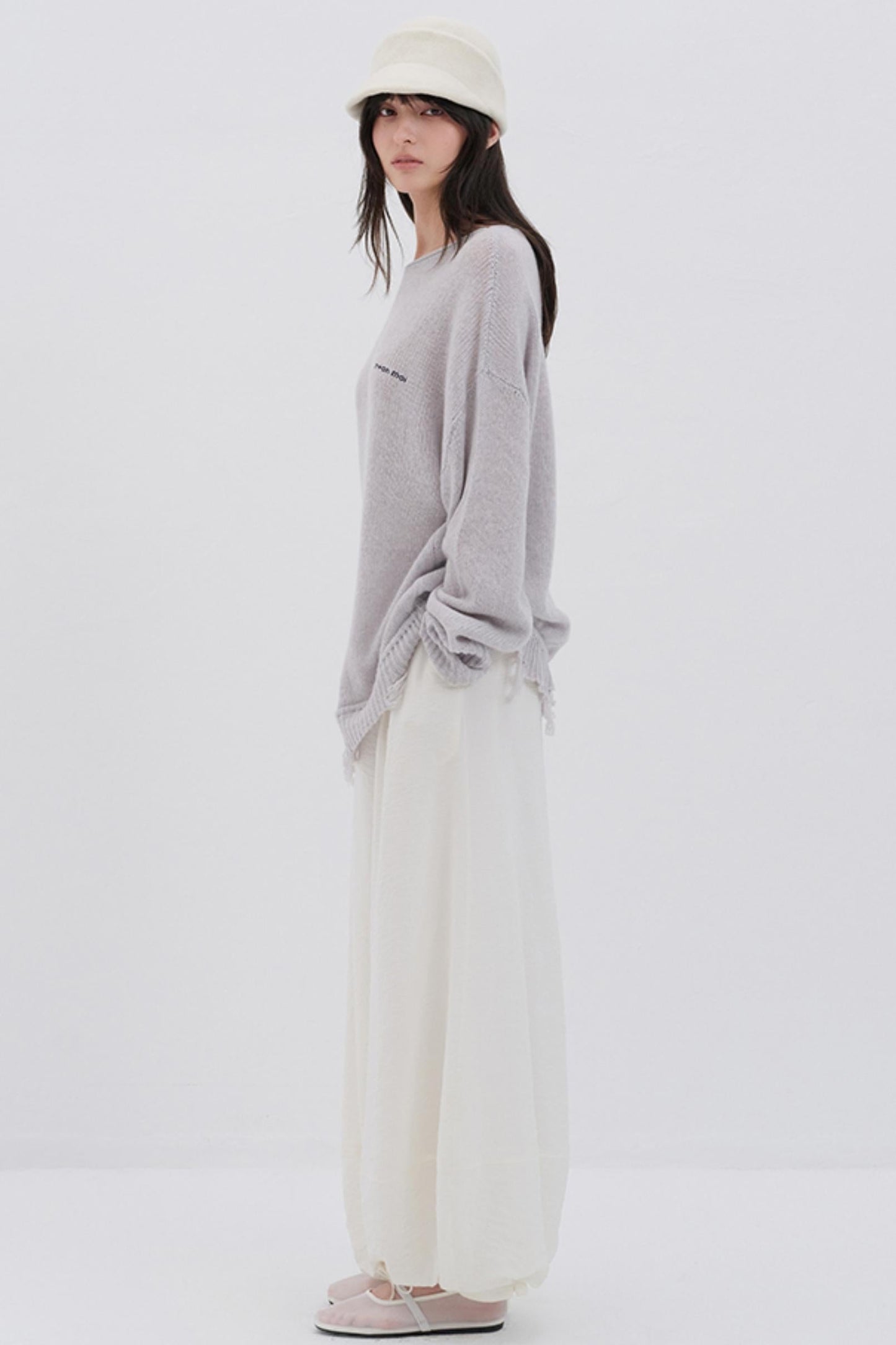 Glitter Wool Blend Knit Top