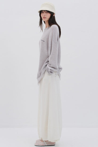 Glitter Wool Blend Knit Top