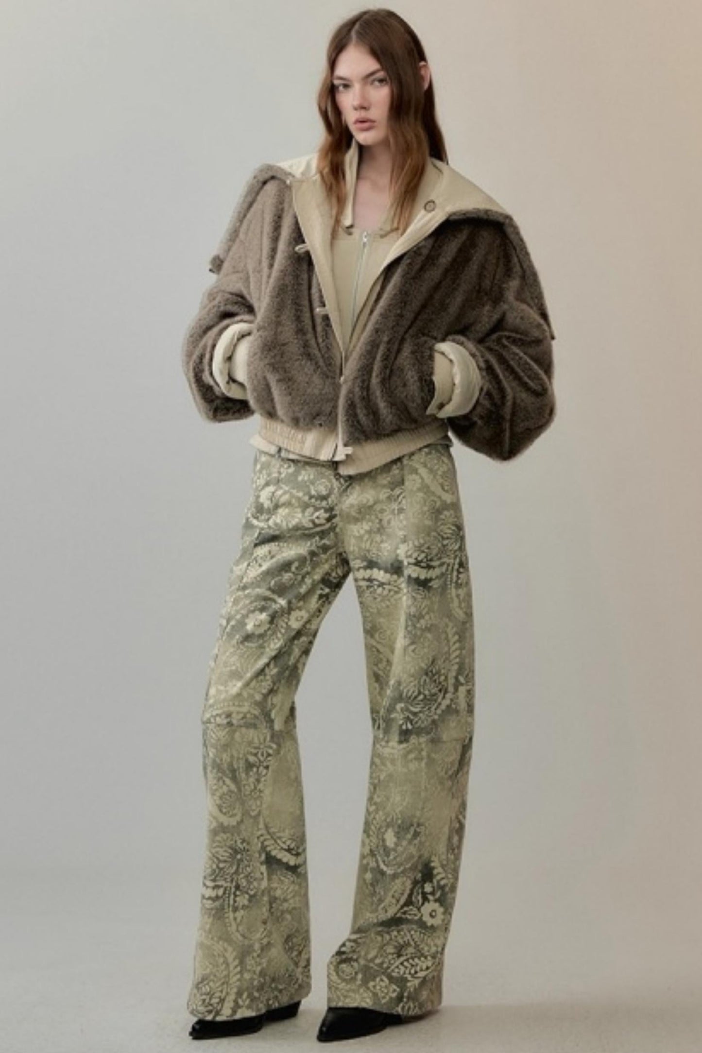 Velvet Rope Suede Sweatshirt