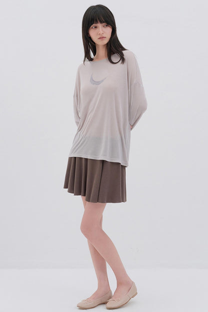 Korean Pleated Midi Skirt