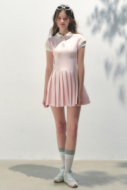 Pleated College Dress