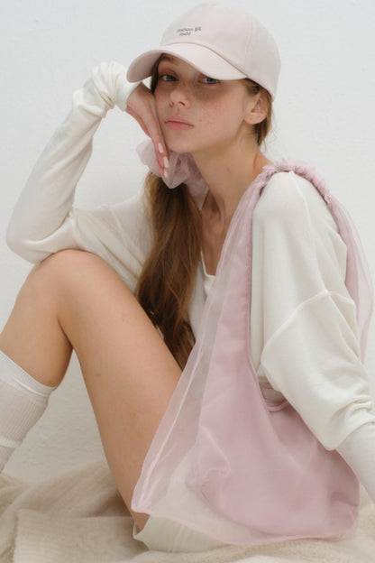 Floral Rhinestone Cap