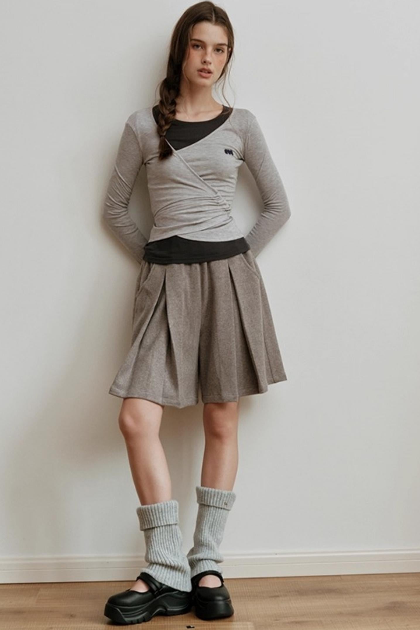 Gold Label Knitted Wool Blend Calf Socks