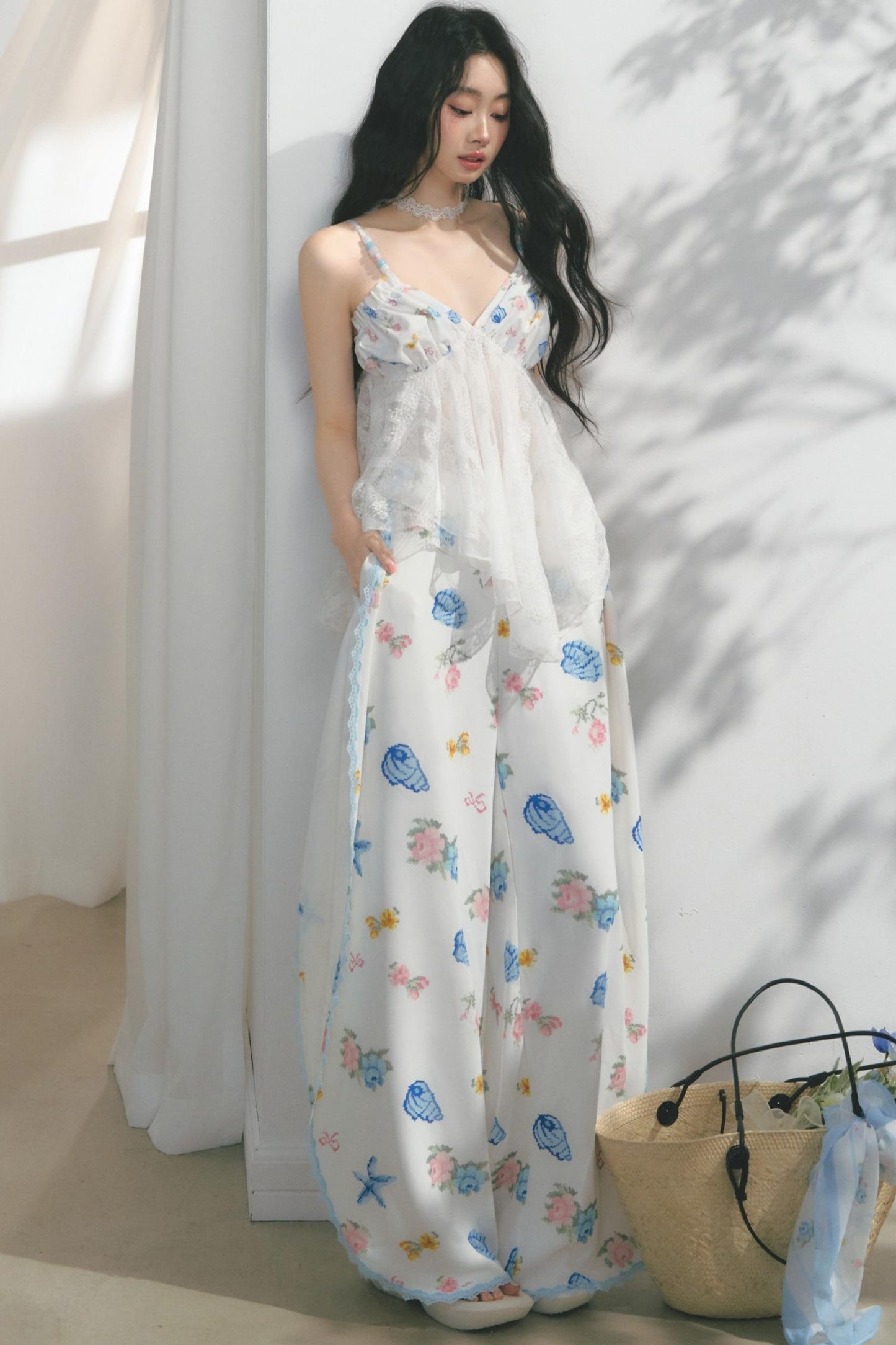 Dream Lace Wide-Leg Pants