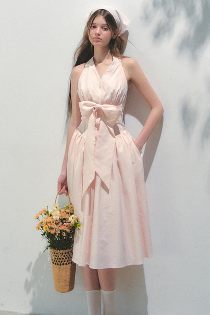 Island V-Neck Halter Dress