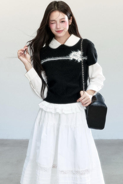 French Retro Layering Shirt