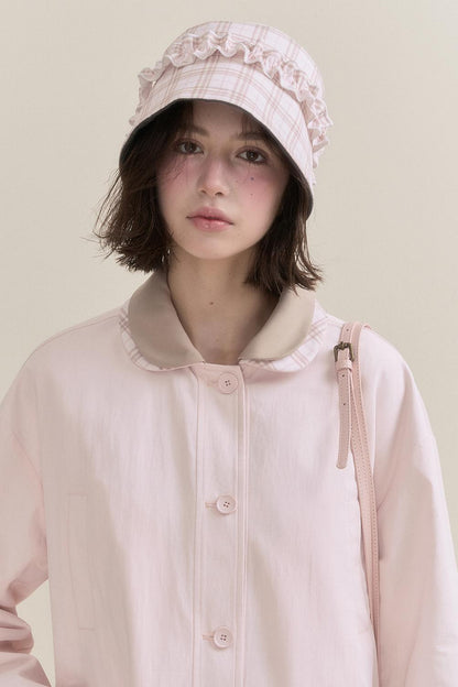 Pink Reversible Trench Jacket