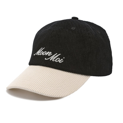 Color Block Corduroy Cap