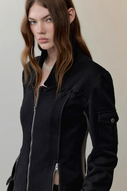 Velvet Rope Suede Sweatshirt