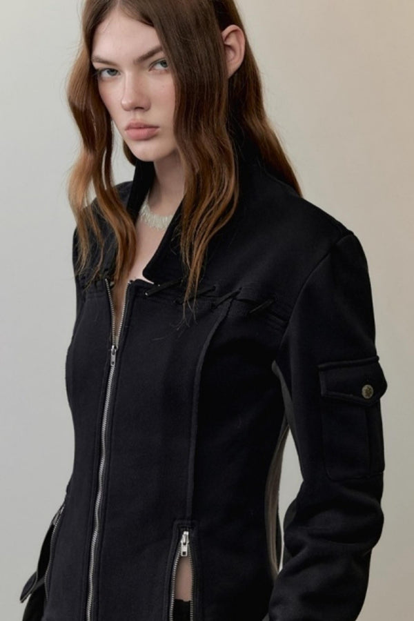 Velvet Rope Suede Sweatshirt