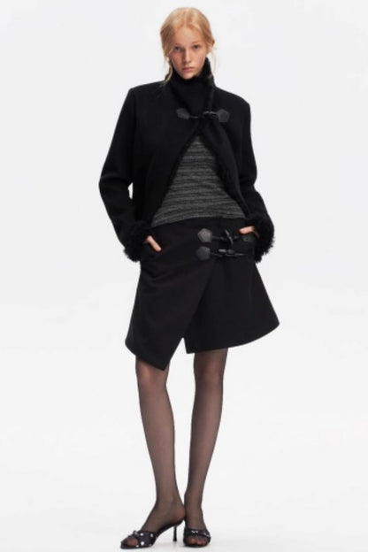 Low-Waist Toggle Skirt