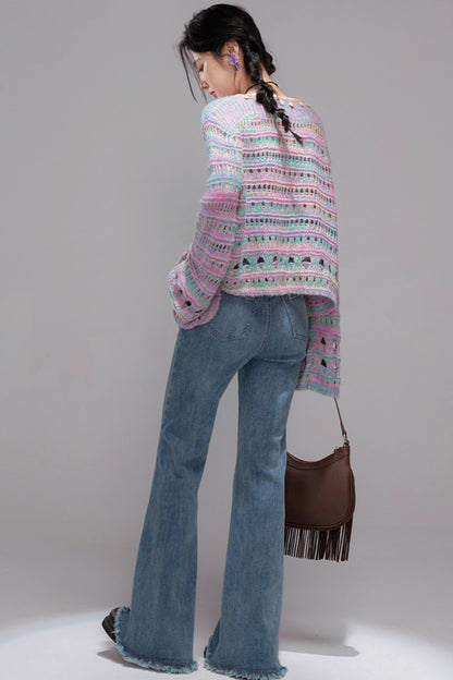 Shaping Blue Flared Jeans