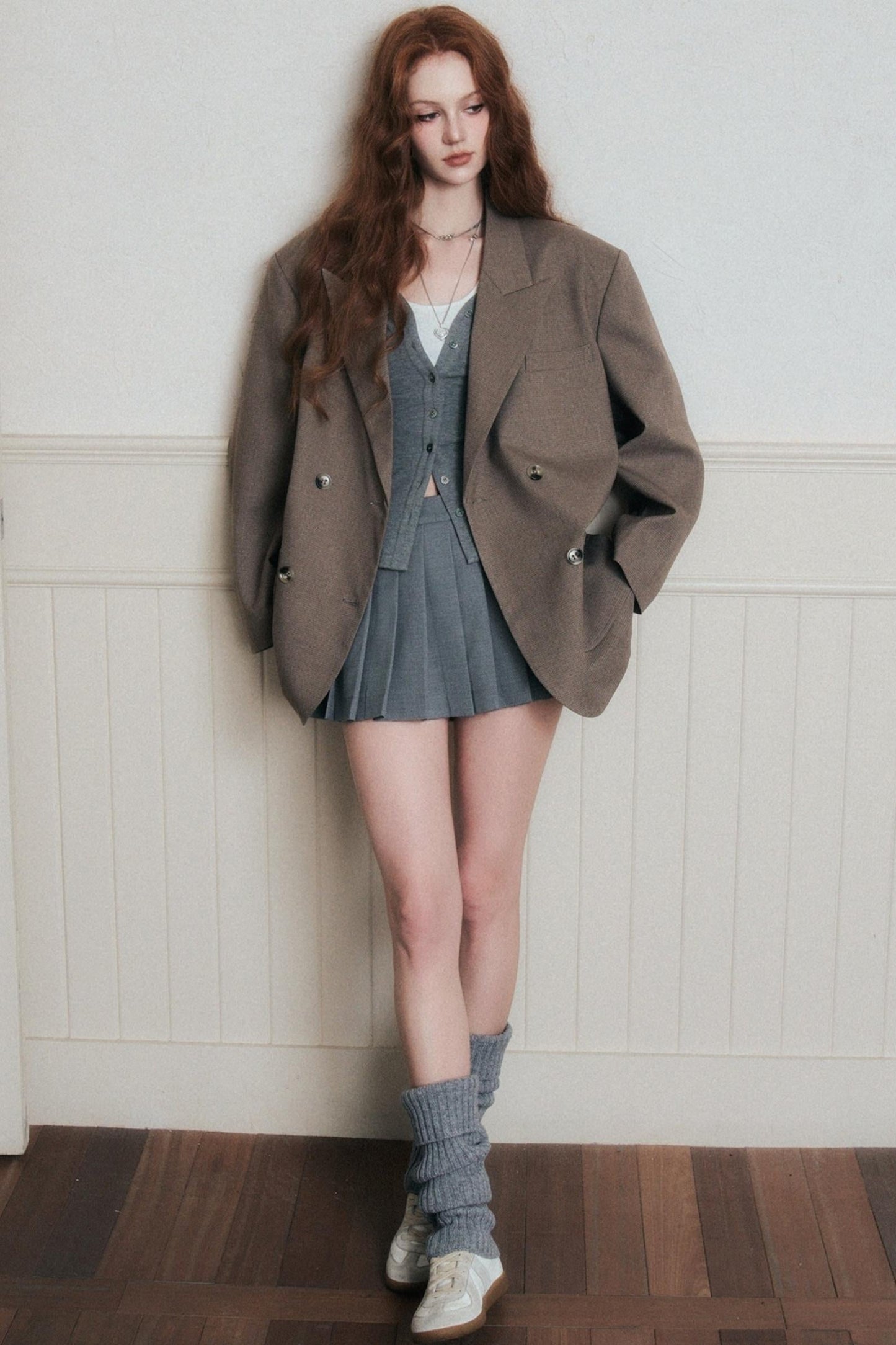 Timeless Grey A-Line Skirt