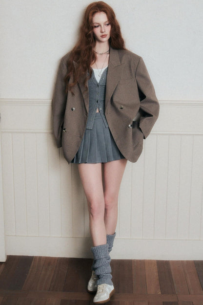 Timeless Grey A-Line Skirt