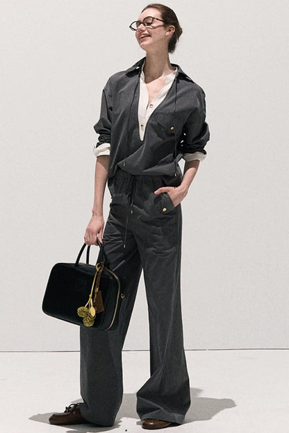 High Contrast Cotton Two-Piece Set-Up